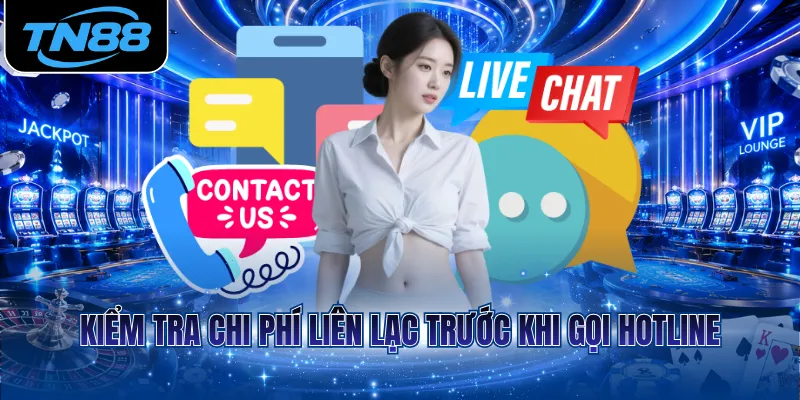 Kiểm tra chi phí liên lạc trước khi gọi hotline